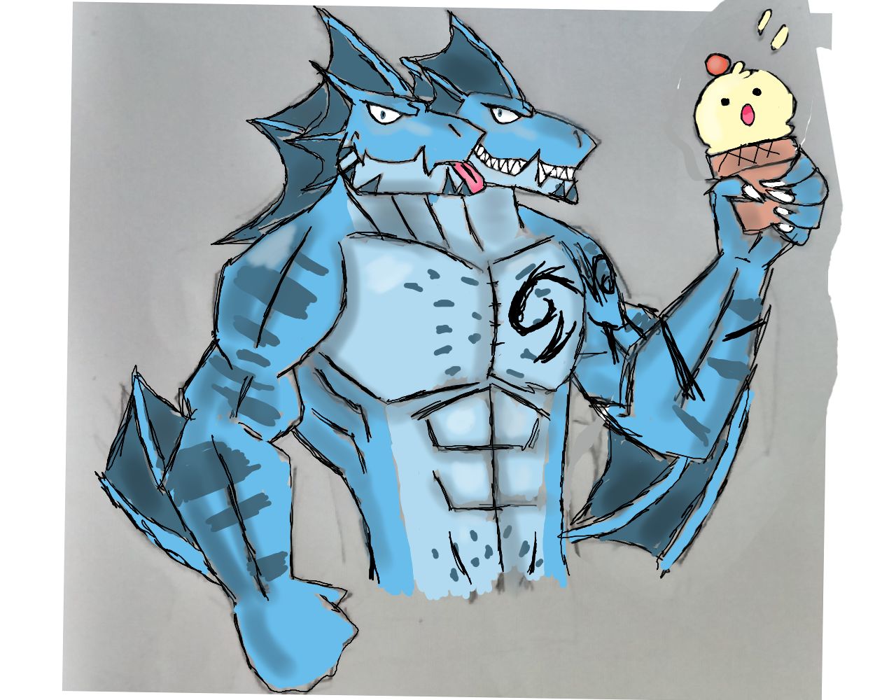 Cute Hydra Drawing