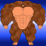 FN - Artwork - Muscular Beaver Daggett (commissioned by MuscleDragonWolf18)