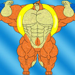 FN - Artwork - Muscular Beaver Daggett (commissioned by MuscleDragonWolf18)