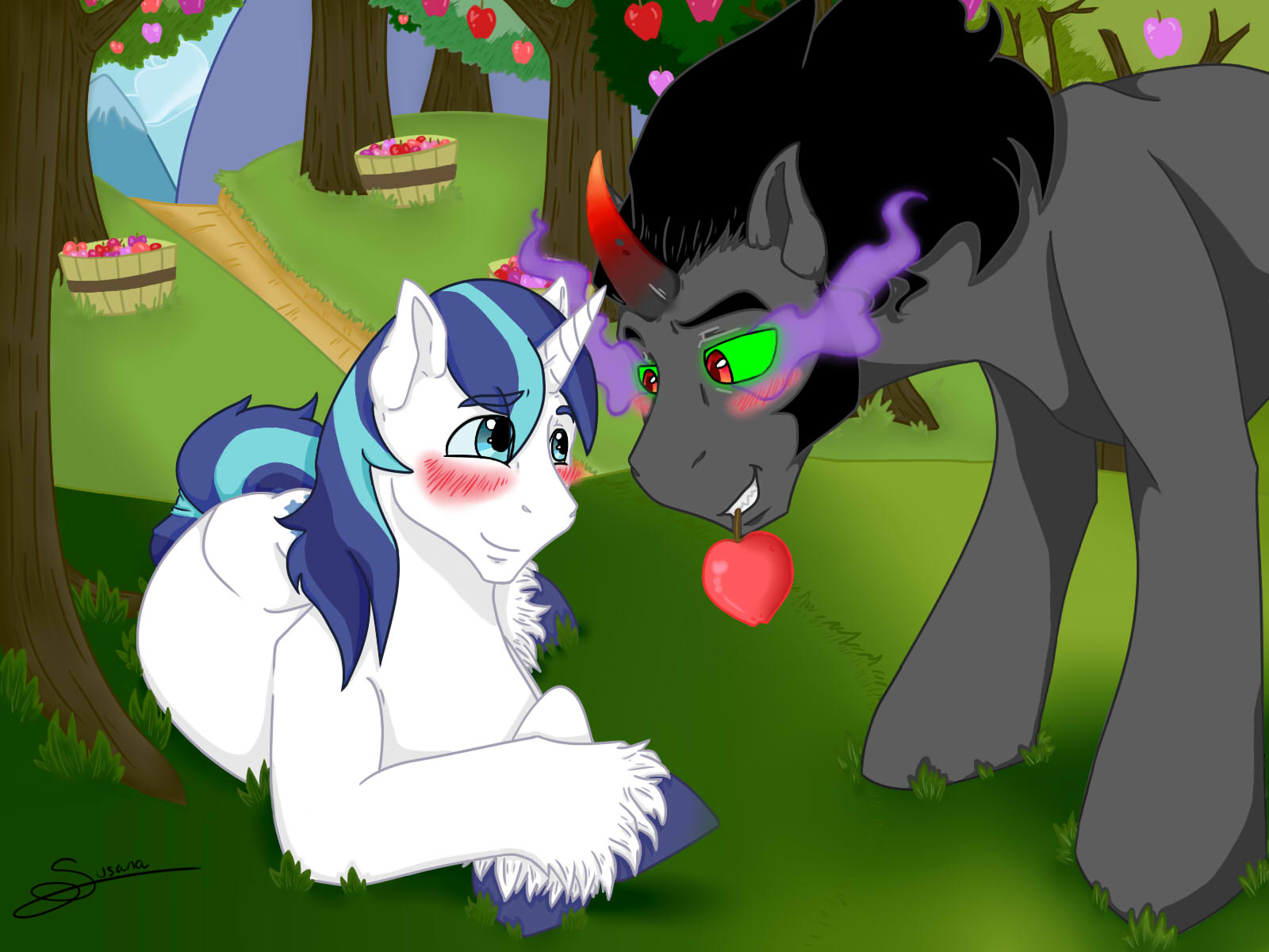 FN - Artwork - Shining Armor x Sombra.