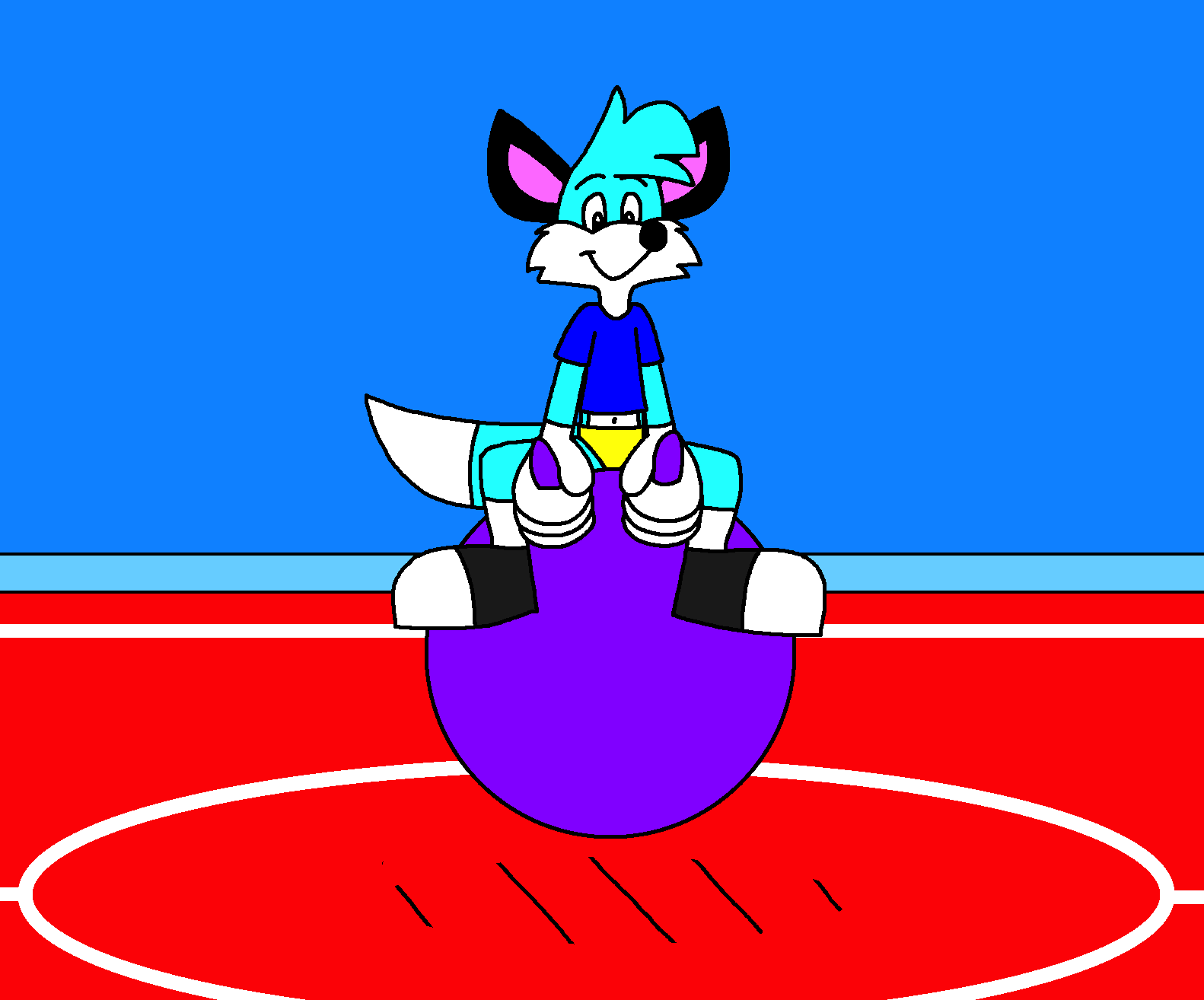 FN - Artwork - Jurrian bouncing on a Purple Hopper ball at my ...