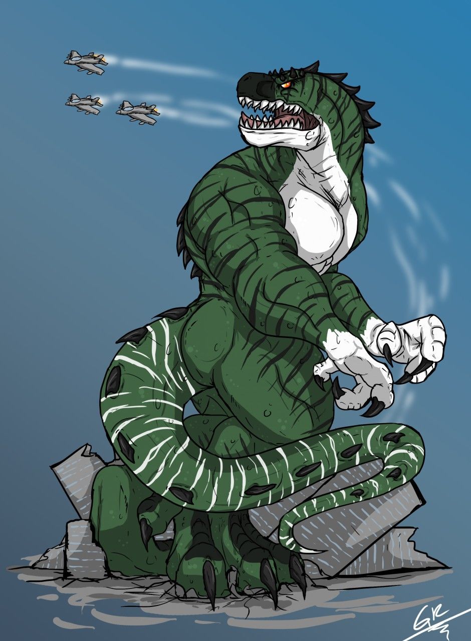 Godzilla furry. Кайдзю Vore. Фурри динозавры. Тираннозавр Антро